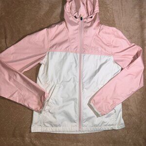 The North Face Women Small Sand Pink White Cyclone Evening Light‎ Zip Jacket (R)
